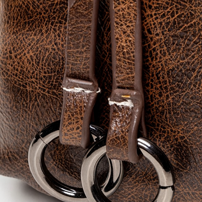 Women’s Classic Leather-Look City Backpack