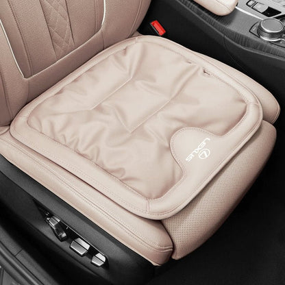 Soft Leather Car Seat Cushion Set with Anti Slip Silicone Backing