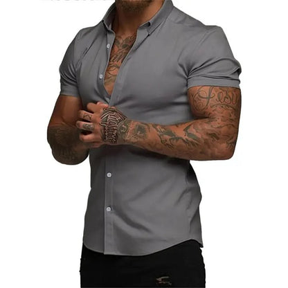 Men’s Slim-Fit Short-Sleeve Shirt