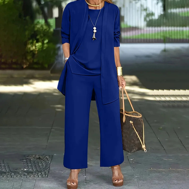 Women’s Minimalist Three Piece Wide Leg Set