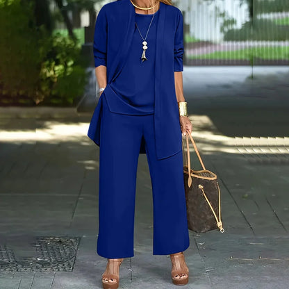 Women’s Minimalist Three Piece Wide Leg Set