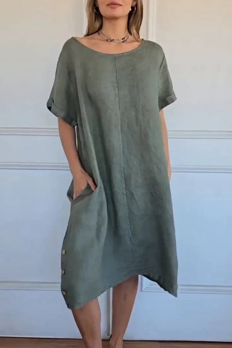 Women’s Elowyn Linen Blend Summer Dress