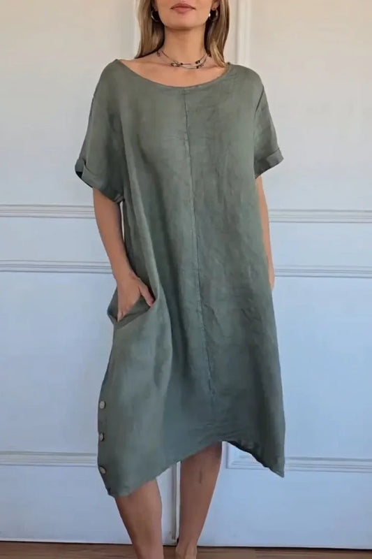 Women’s Elowyn Linen Blend Summer Dress