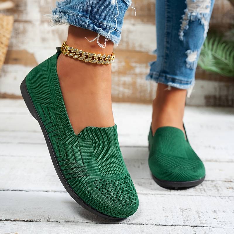 Women’s Breathable Slip On Mesh Driving Trainers