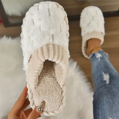 Fuzzy & Plush Closed Toe Slipper