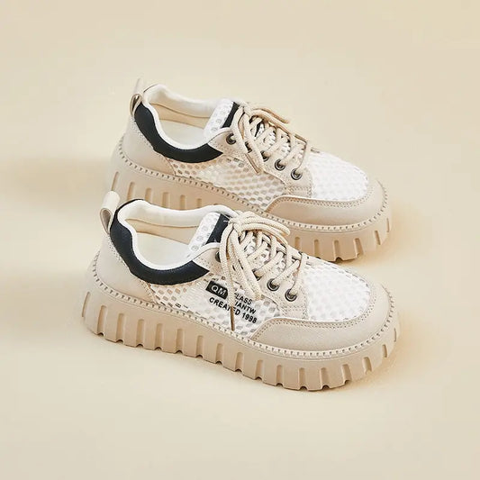 Women’s Breathable Mesh Platform Casual Trainers