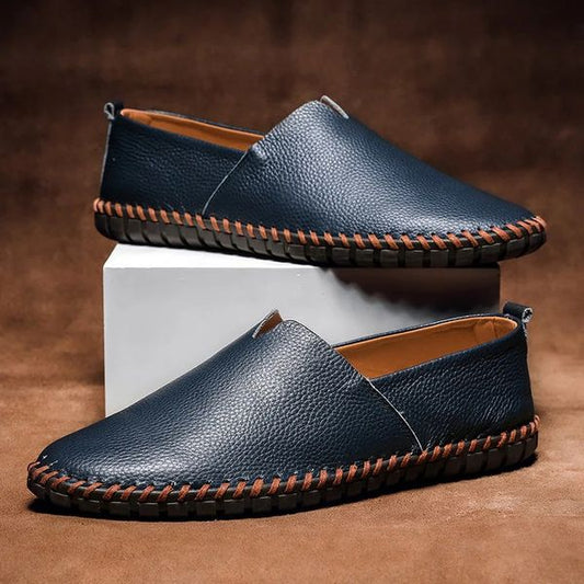 Massimo Leather Slip-Ons