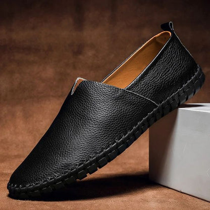 Massimo Leather Slip-Ons
