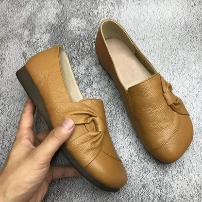 Women's Leather-Look Soft-Soled Non-Slip Shoes
