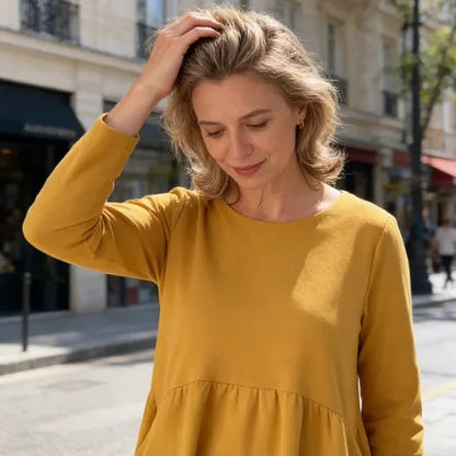 Women’s Relaxed Midi Pocket Dress With Soft Cotton Feel