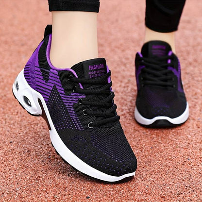 Women’s Colourblock Air-Cushion Lace-Up Trainers