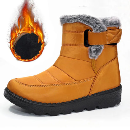 Women’s Waterproof Faux Fur Lined Snow Ankle Boots