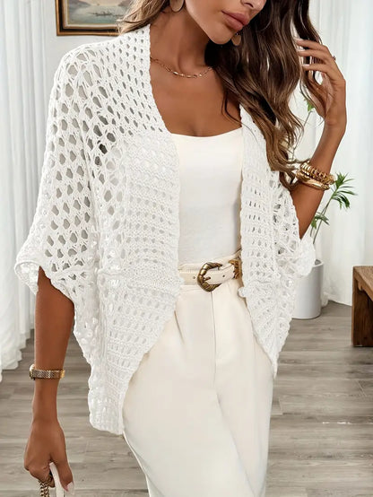 Women’s Batwing Lace Cardigan – Lightweight & Elegant