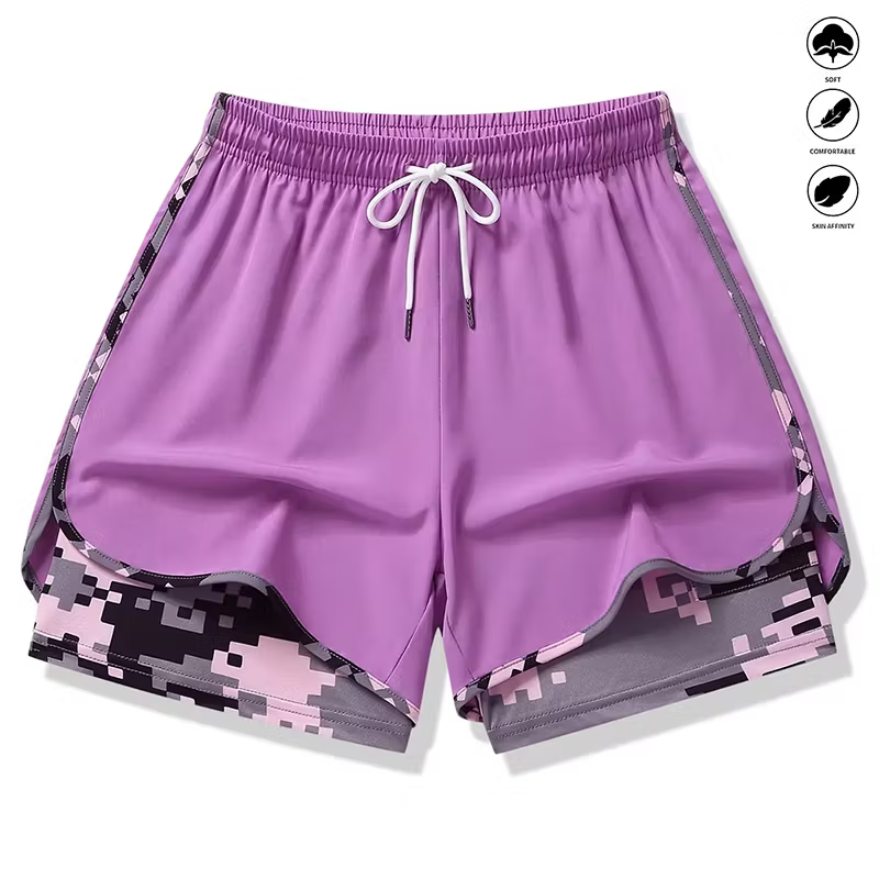 Women’s 2-in-1 Layered Athletic Shorts