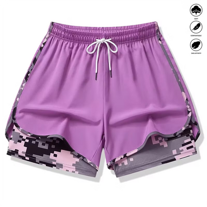 Women’s 2-in-1 Layered Athletic Shorts