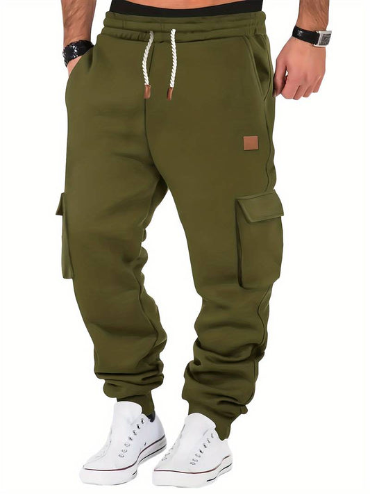 Men’s Classic Tapered Joggers with Drawstring Waist