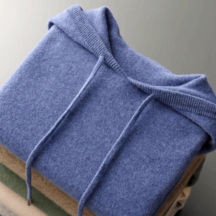 Men's Refined Hooded Knit Jumper
