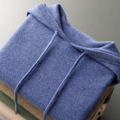 Men's Refined Hooded Knit Jumper