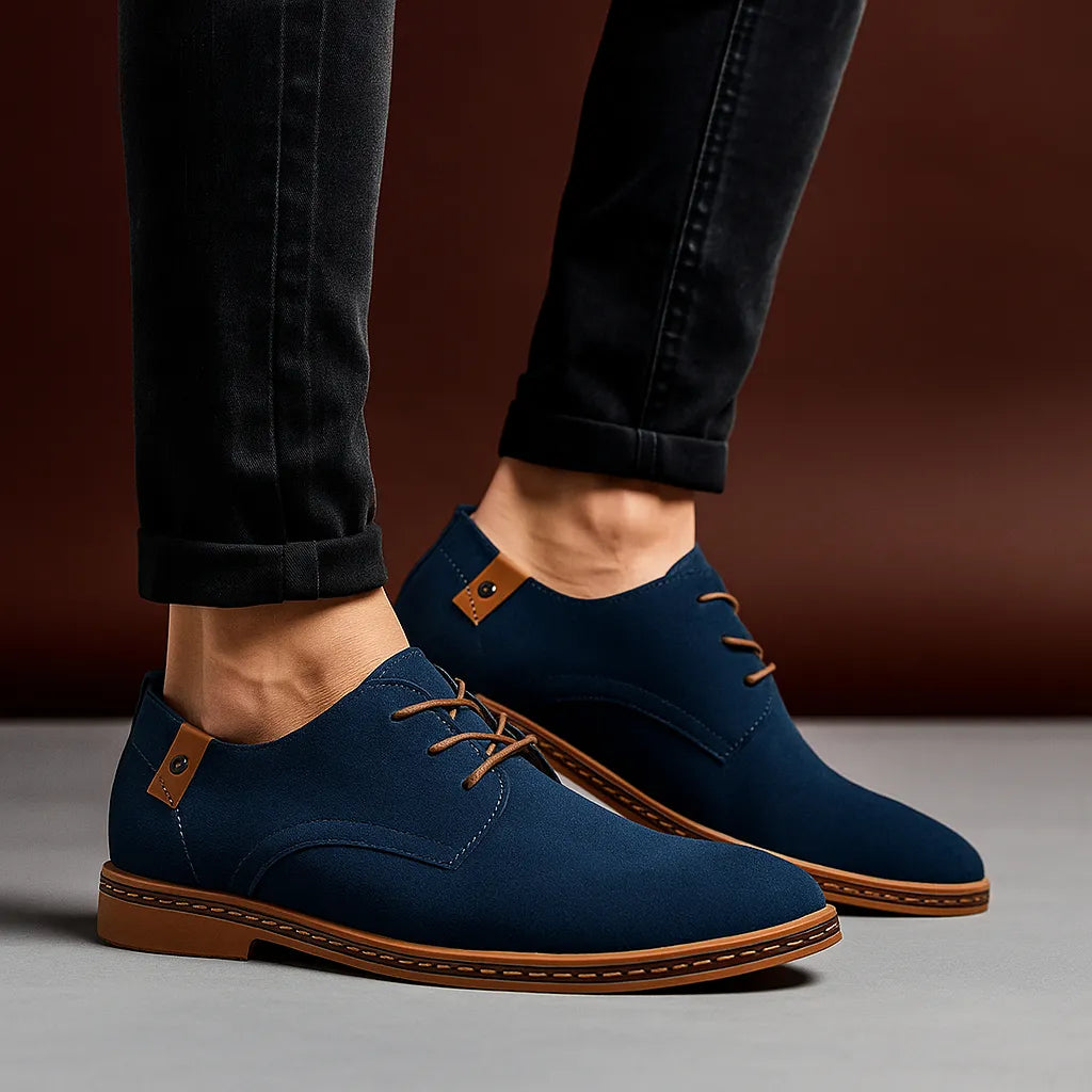 Men's Suede Look Casual Lace Up Shoes