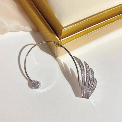 Women’s Angel Wing Crystal Ear Cuff Earrings