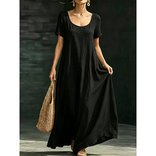 Women's Scoop Neck Maxi Dress