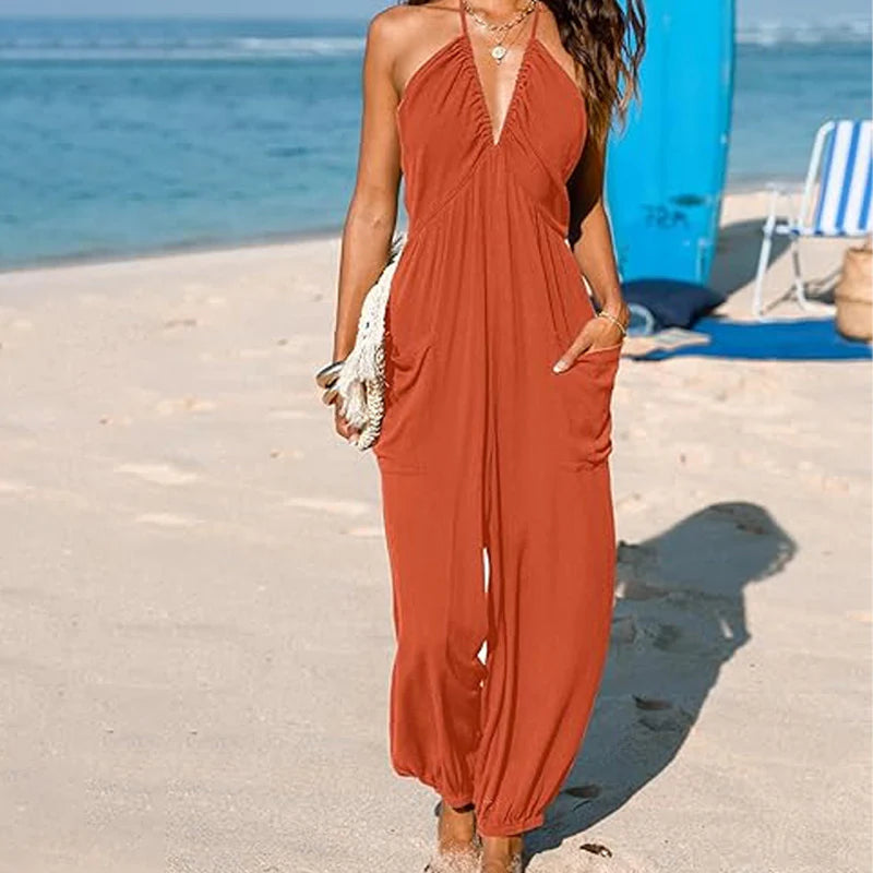 Women's Halterneck Jumpsuit