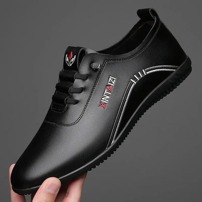 Men's Italian Leather-Look Driving Shoes
