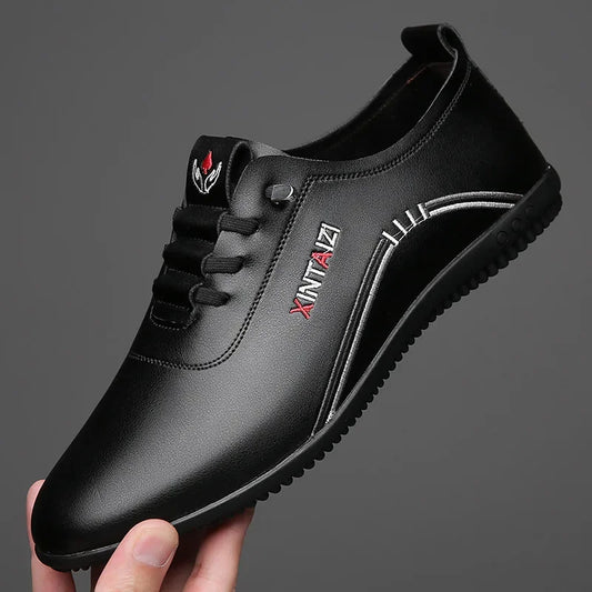 Men's Italian Leather-Look Driving Shoes