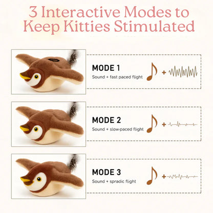 Motion-Activated Flapping Bird Cat Toy
