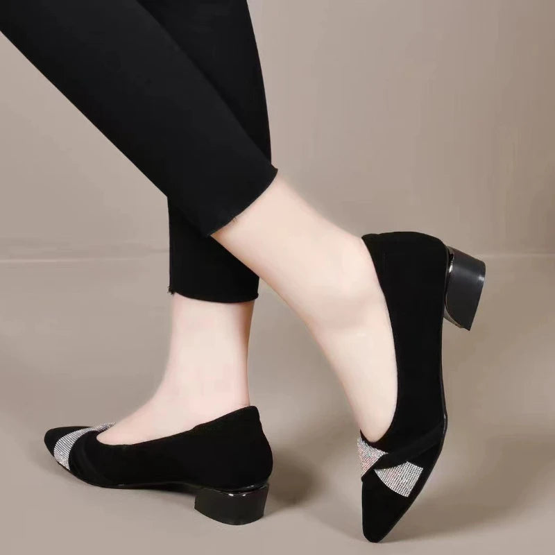 New Non-Slip Flat Leather-look Shoe