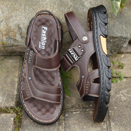 Non-slip Soft Leather-look Beach Sandals