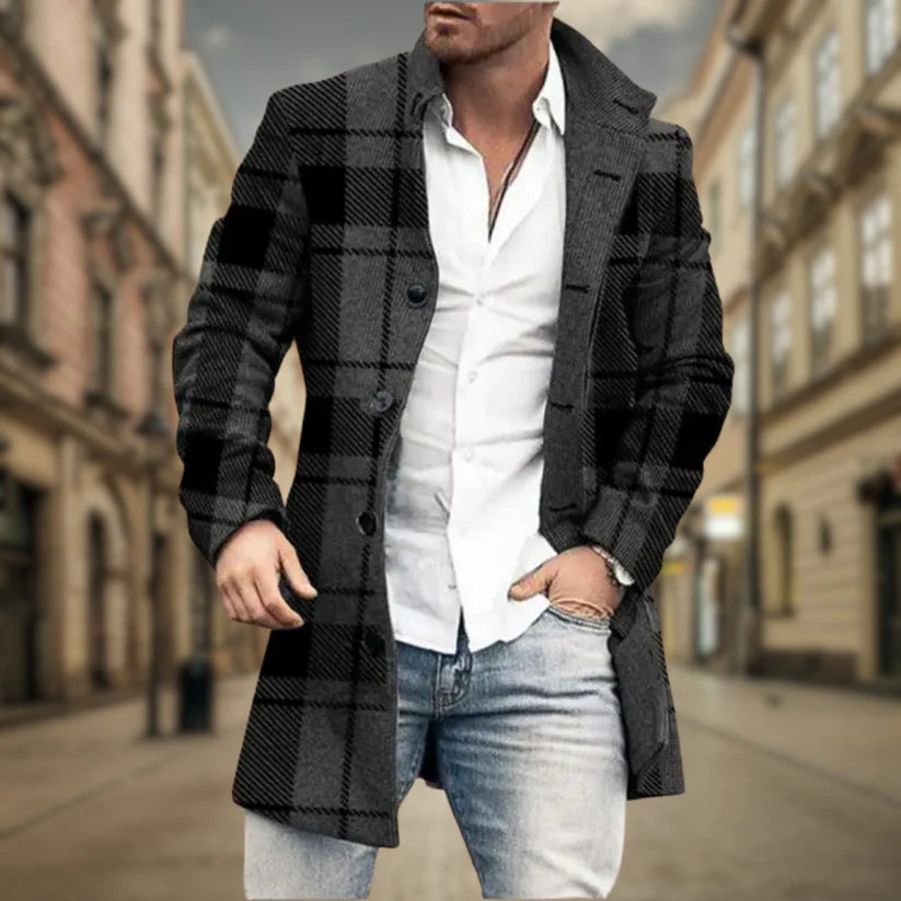 Men’s Prestige Wool-Blend Overcoat