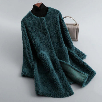 Women’s Teddy Fleece Coat with Pockets