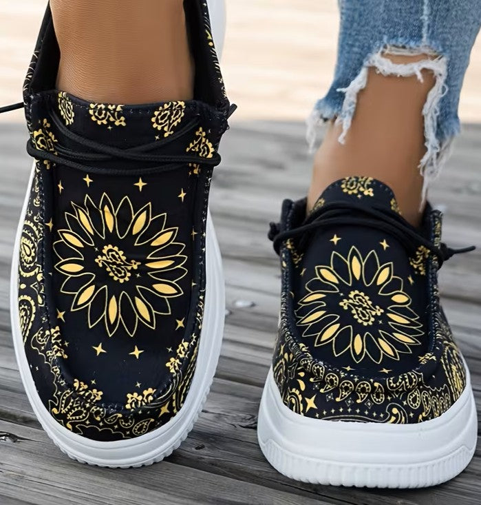 Women’s Printed Platform Mule Trainers