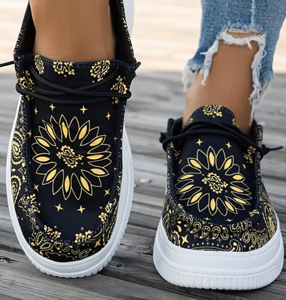 Women’s Printed Platform Mule Trainers