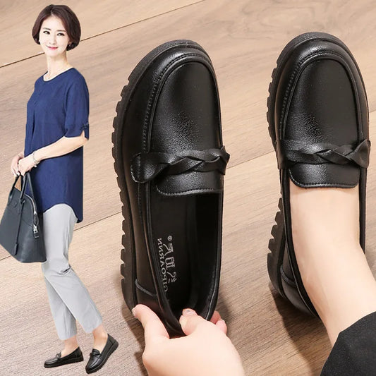 Middle-aged non-slip new comfort leather-Look shoes