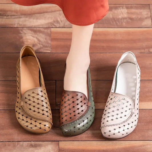 Spring Women's Breathable Hollow Casual Flats