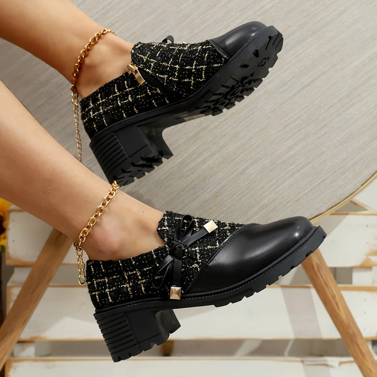 Autumn Fashion Spring Small Leather-Look Moccasins Shoes