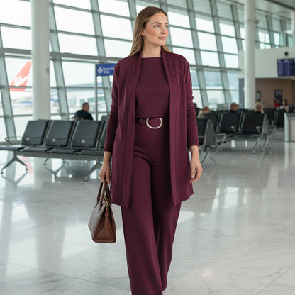 Women’s Luxury Minimalist Three-Piece Set