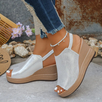 Women’s Peep-Toe Wedge Sandals