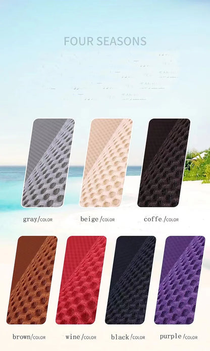 Ice Silk Cooling Car Seat Cushion Set