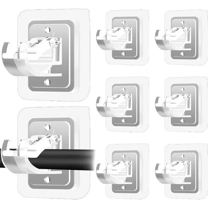 Drill-Free Adjustable Curtain Rod Bracket Holders