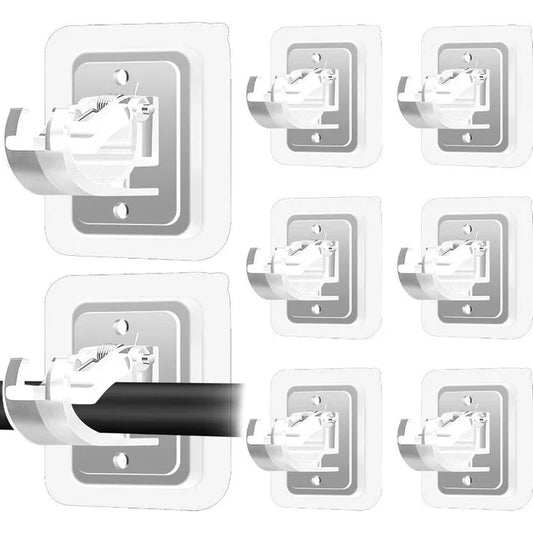 Drill-Free Adjustable Curtain Rod Bracket Holders