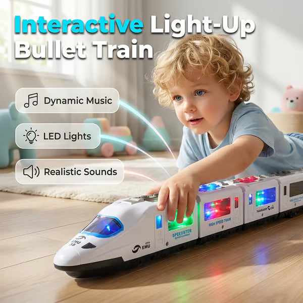 Light-Up Bump-and-Go Train Toy