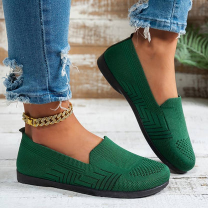 Women’s Breathable Slip On Mesh Driving Trainers