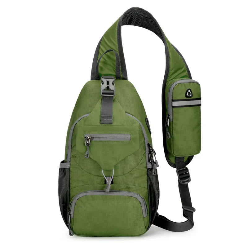 Multi-Pocket Travel Sling Bag