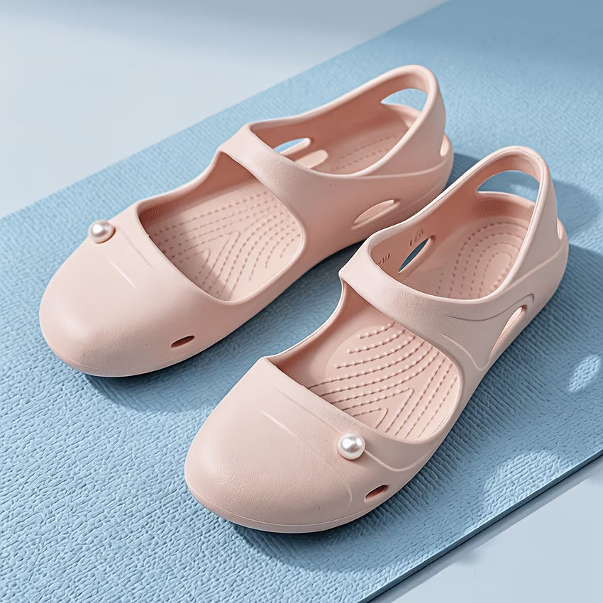 Women's Pearl Accent Summer Slides