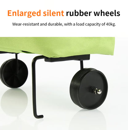 Convertible Shopping Tote with Fold-Away Wheels
