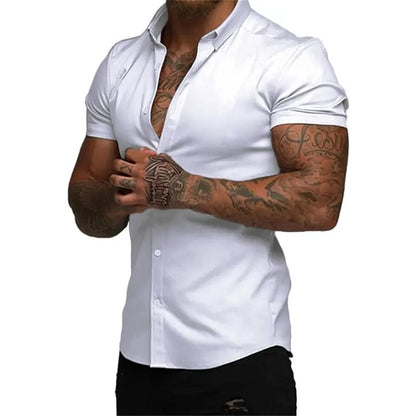 Men’s Slim-Fit Short-Sleeve Shirt