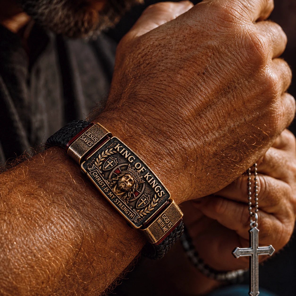 King of Kings Adjustable Christian Faith Bracelet